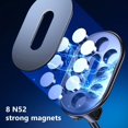 thumbnail image 4 of Soporte Para Teléfono 720 Rotate Metal Magnetic Car Phone Bracket Soporte plegable para iPhone 14 13 12, 4 of 8