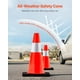thumbnail image 3 of Conos de seguridad VEVOR de 45 cm de altura, PVC, color naranja, con cuello reflectante, 3 of 9