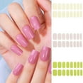 thumbnail image 2 of Semi Cured Gel Nail Wraps Patches Manicure Nail Art Decor UV LED Lamp Cured Long Lasting Gel Nail Stickers Full Cover, 2 of 20