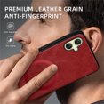 thumbnail image 6 of Allytechgroup Magnetic for Samsung Galaxy A06 Case, Compatible with MagSafe Support Magnetic Car Phone Mount PU Leather Slim Phone Case for Women Men for Samsung Galaxy A06, Winered, 6 of 10