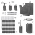 thumbnail image 2 of Clara Clark  23 Piece Complete Bathroom Accessories Kit With Shower Curtain and Rug Set Gray, 2 of 5