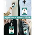 thumbnail image 7 of Pawfly Vertical 2-Card Badge Holder with Thumb Slots Hard Transparent PC Case Protector with Retractable Badge Reel Carabiner Clip for IDs Credit Cards Driver’s Licenses and Passes, 2 Pack, 7 of 7