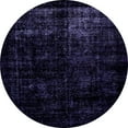 thumbnail image 1 of Ahgly Company Machine Washable Indoor Round Abstract Blue Whale Blue Area Rugs, 7' Round, 1 of 7