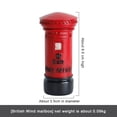 thumbnail image 2 of Adornos Creativos SAYOO para Cabina de Teléfono Roja Mini Buzón Estilo Británico Retro Resina, 2 of 2