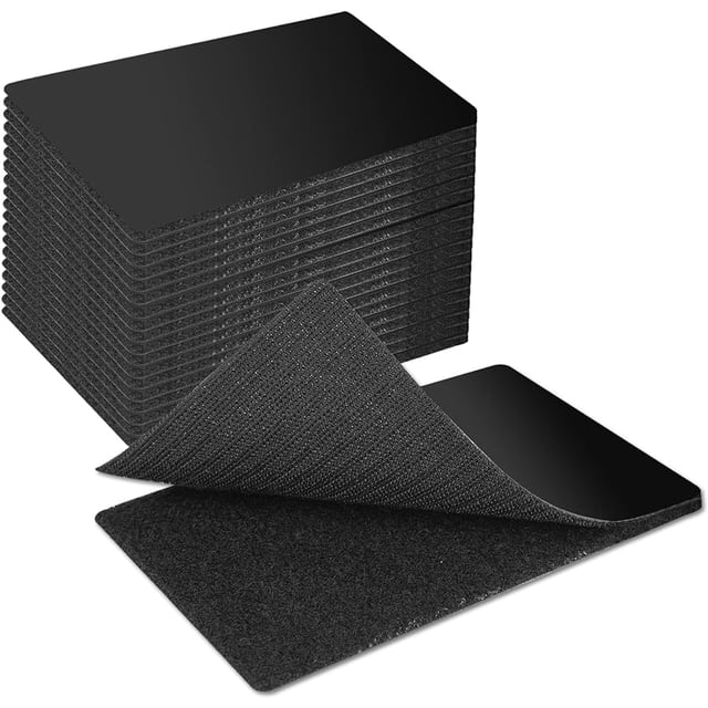 Art3d 8 juegos de cinta adhesiva de gancho y bucle en la parte posterior, 4 pulgadas x 6 pulgadas Tira adhesiva de comando de doble cara resistente