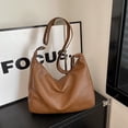 thumbnail image 5 of Entchin Slouchy Hobo Bag for Women, PU Leather Crossbody Shoulder Purse with Adjustable Strap, Soft Vegan Leather Handle Handbag, Casual Everyday Travel Work Bag,Brown, 5 of 6