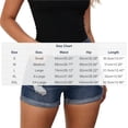 thumbnail image 3 of Costeam Womens High Waist Ripped Denim Shorts Distressed Cuffed Hem Casual Jean Shorts with Pockets Stretchy Frayed Raw Hem Summer Everyday Short Jeans, 3 of 5