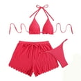 thumbnail image 3 of Ayfxijin Ladies' Three-Piece Bikini Swimsuit,Split Beach Bathing Suit Set S-XL, 3 of 4
