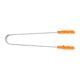 thumbnail image 1 of Pinzas para ensalada de barbacoa de acero inoxidable y silicona, utensilio de cocina naranja para cocinar y manipular alimentos, 1 of 7