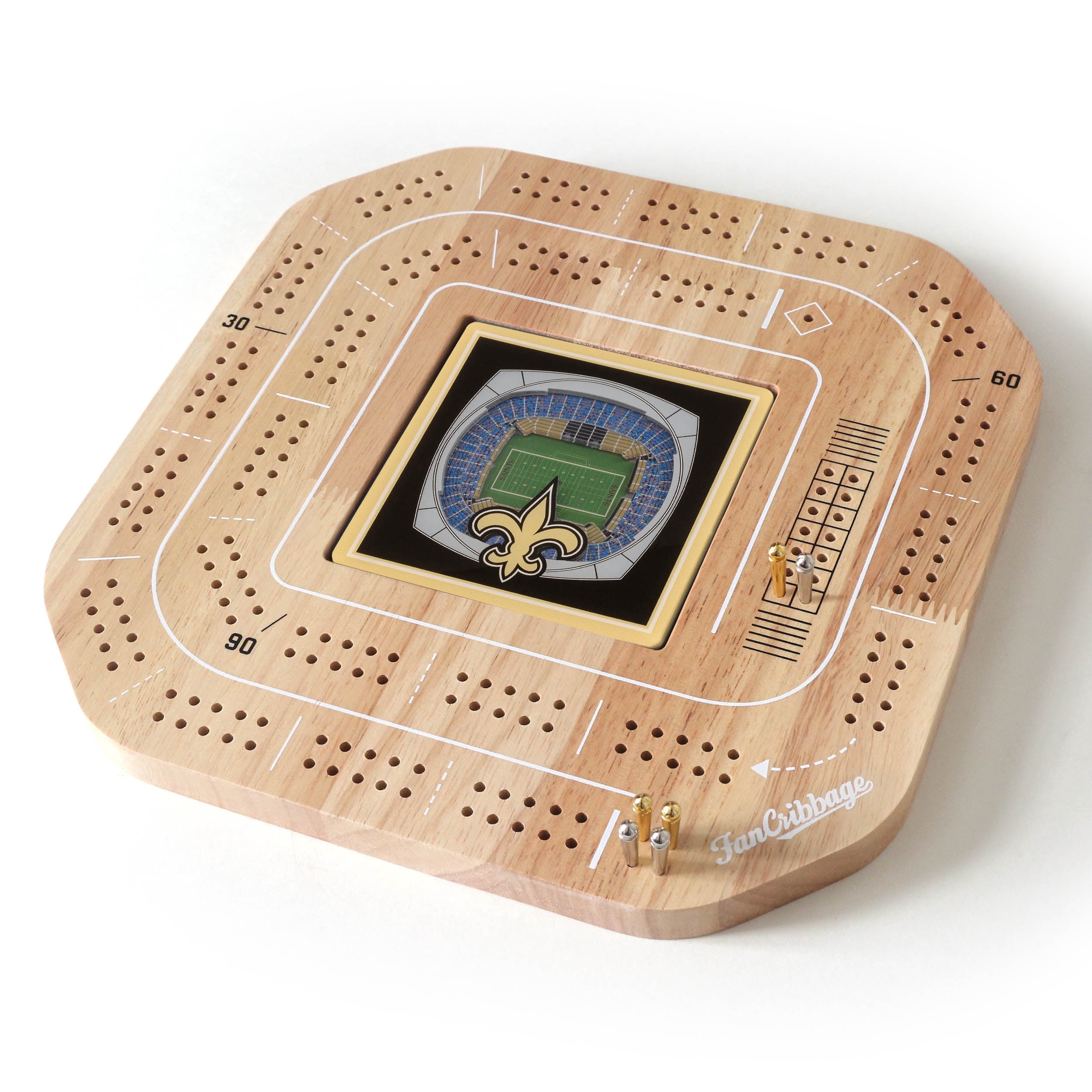 YouTheFan NFL New Orleans Saints Stadiumview Cribbage