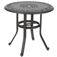 thumbnail image 1 of Mesa de patio PHI VILLA de aluminio fundido marrón de 81 cm para exterior, 1 of 8