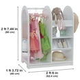thumbnail image 6 of KidKraft Wooden Fashion Pretend Station, Kids Storage, White, for Ages 3+, 6 of 9