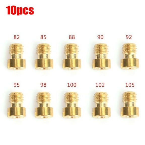 10set Round Head Main Jet 5mm 82-105 For GY6 Motorcycle Scooter Carburetor PZ19