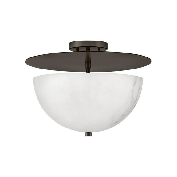 Fredrick Ramond Fr41023 Inez 3 Light 16" Wide Semi-Flush Bowl Ceiling Fixture - Black