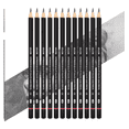 thumbnail image 3 of 12 Kit Profesional Lápices Grafito De Dibujo Con Pencil H&b, 3 of 5