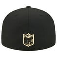 thumbnail image 4 of Men's New Era  Black New Orleans Saints Group Chat 59FIFTY Fitted Hat, 4 of 5