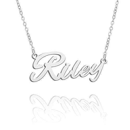BUREI Women Name Personalized Necklace 