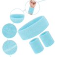 thumbnail image 4 of 2 Sets Striped Sweatbands Set. 2 Pieces Sports Headband And 4 Pieces Wristbands Sweatbands, 4 of 5