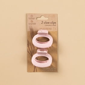 Danielle Creations Sustainable 2pk Claw Clips, Blush