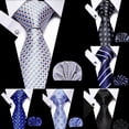 thumbnail image 2 of Corbata para hombre, traje formal, traje profesional a rayas, traje de verano, 2 of 6