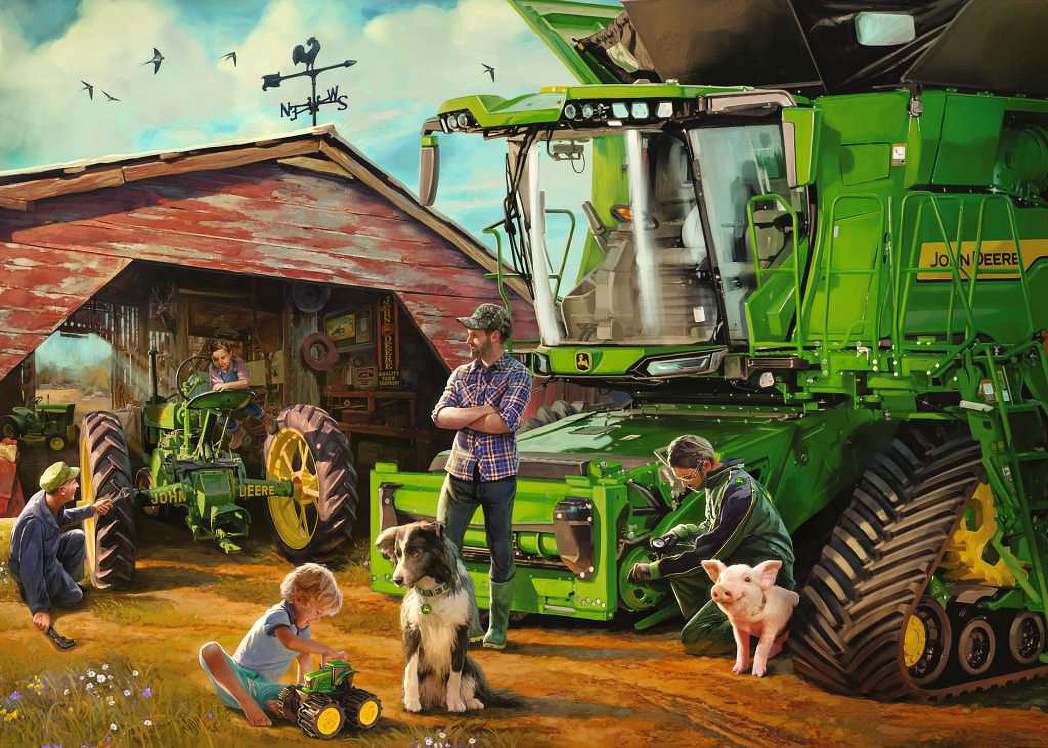 Ravensburger John Deere Then & Now Jigsaw Puzzle