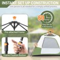 thumbnail image 2 of UBesGoo 6 Person Cabin Tent Instant  Tent  Camping, Large Water Resistant Cabin Family Tent Easy Setup Large Mesh Windows, Rainfly, Carry Bag, 2 of 7