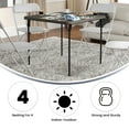 thumbnail image 5 of Flash Furniture Dunham 2.83' Square Plastic Folding Event Table with Carrying Handle, White, 5 of 15