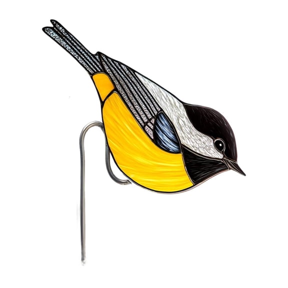 Giaone Potted Plant Insert Bird Planter Decoration Stained Decoration Glass Dress Up Home Acrylic Maintenance