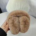 thumbnail image 2 of CYSFASHION Ear Muffs for Women Fleece Cozy Ear Warmer Cold Weather Fuzzy Faux Fur Earmuffs Winter Khaki, 2 of 3