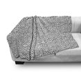 thumbnail image 3 of Rain Soft Flannel Fleece Throw Blanket, Monochrome Style Pattern with Water Raindrop Silhouettes Digital Image Print, Cozy Plush for Indoor and Outdoor Use, 50" x 60", Black and White, by Ambesonne, 3 of 6
