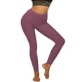 thumbnail image 3 of Women's High Waist Textured Butt Lifting Slimming Workout Leggings Tights Exercise Stretch Trousers, 3 of 6