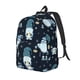 thumbnail image 1 of Disketp Gnome and Snowflakes print Canvas Backpack Lightweight Travel Daypack Student Rucksack Laptop Backpack-Medium, 1 of 5