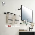 thumbnail image 4 of Double Towel Bar Matte Stainless Steel Bath Towel Rack for Bathroom Towel Holder Wall Mount Total Length TBLPB, 4 of 8