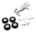 thumbnail image 1 of Juego de Chasis de Aleación RC, Escala 1:12 Duradera para SCX24 RC, Accesorios de Actualización , Piezas de Repuesto Plata Macarena Chasis de coche trepador RC, 1 of 6