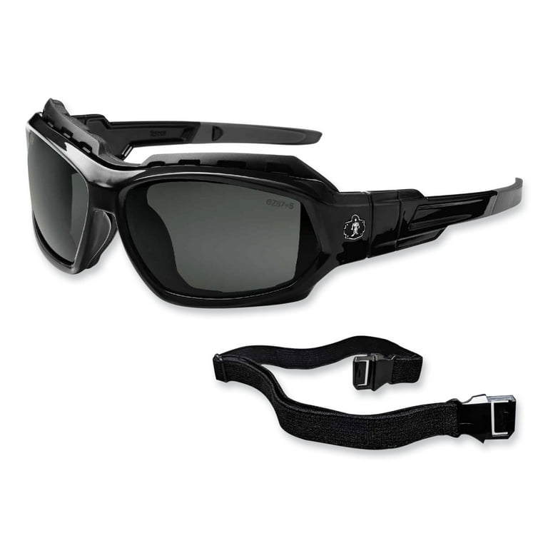 Skullerz Loki Safety Glasses/Goggles, Black Frame/Smoke Lens, Nylon/Polycarb Skullerz Loki Safety Glasses/Goggles, Black Frame/Smoke Lens, Nylon/Polycarb