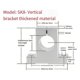 thumbnail image 5 of 2 Pcs Linear Motion Rail Clamping Rod Rail Guide Support Shaft Bracket Coupling Mount SK25 25mm, 5 of 5