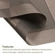 thumbnail image 4 of Individuales Manteles 450x300mm 2uds PVC Mesa Lavable Tejido Individual Mantel, Café, 4 of 5