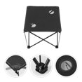 thumbnail image 1 of CRILSTYLEO Portable Beach Table Folding Table Oxford Cloth Black 1Pack, 1 of 8