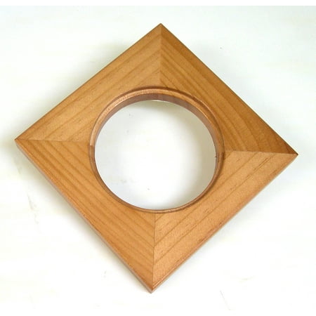 - Solid Wood Frame Can Hold a 4 Inch Round Tile or Similar Object