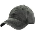 thumbnail image 1 of LinYooLi Retro Solid Baseball Cap for Women Men Trendy Denim Feel Soft Adjustable Skullcap Hats All Season Casual, 1 of 5