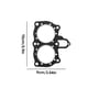 thumbnail image 4 of Junta de la cabeza de Motorbike de Metal Portátil Portátiles desmontable Piezas de accesorios Reemplazo para GL1100 1980-1983 2 Piezas Guardurnaity VI002160-00, 4 of 6