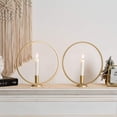 thumbnail image 3 of 2 Pcs Bougeoir Rond pour Table à Manger Salon, 3 of 5