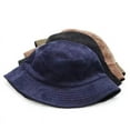 thumbnail image 4 of CoCopeanut Blank Corduroy Bucket Hat for Women Spring Autumn Plain Men Panama Outdoor Hiking Beach Fishing Cap Sunscreen Female Sunhat Bob, 4 of 6