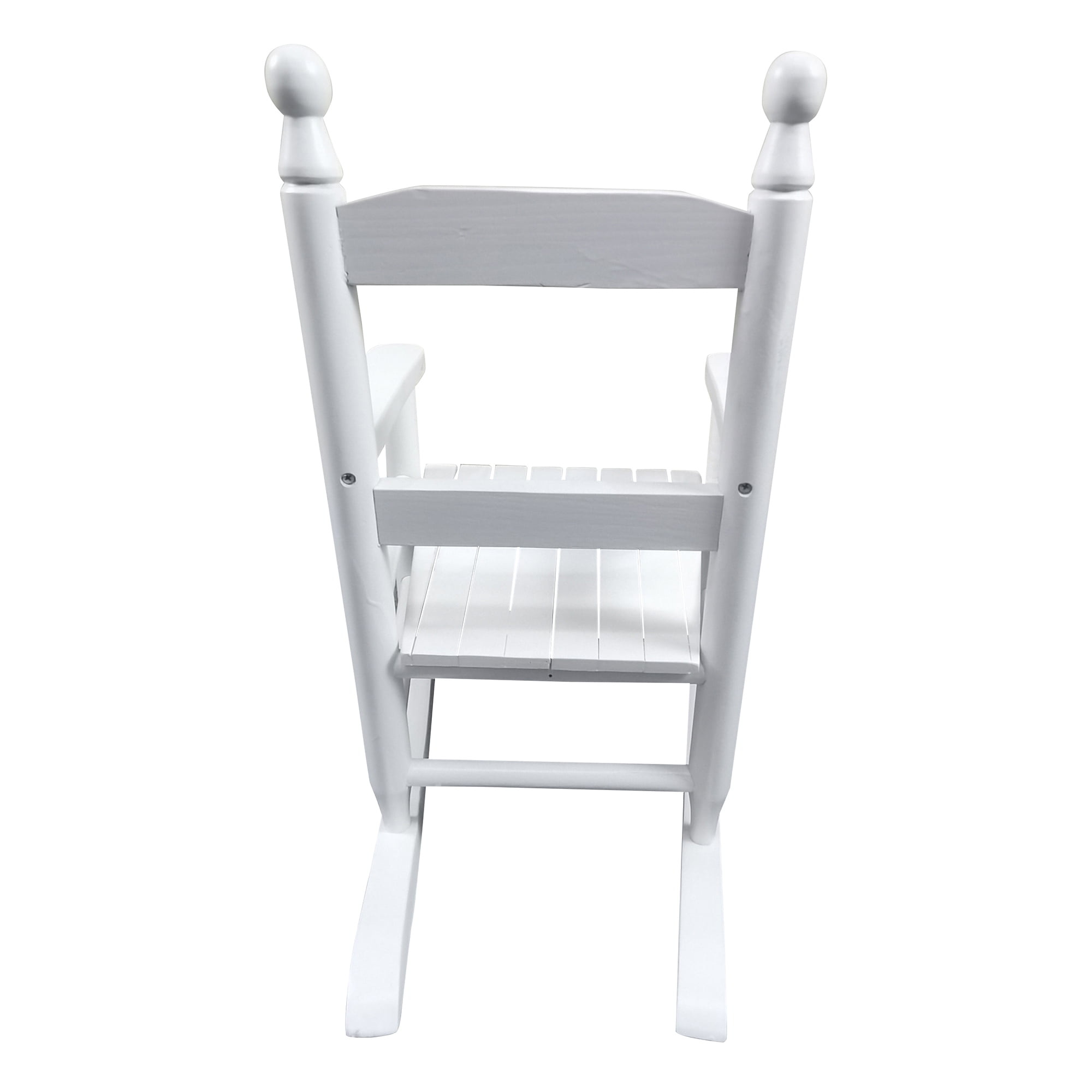 Yoneston Children's Rocking White Chair Indoor or Outdoor, Adirondack All Weather Classic Porch Rocker Chair Suitable for Kids, White