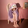 thumbnail image 3 of Disney Pato Donald invierno Coral polar grueso camisón largo dormir pijamas de mujer ropa de casa de felpa albornoces, 3 of 4
