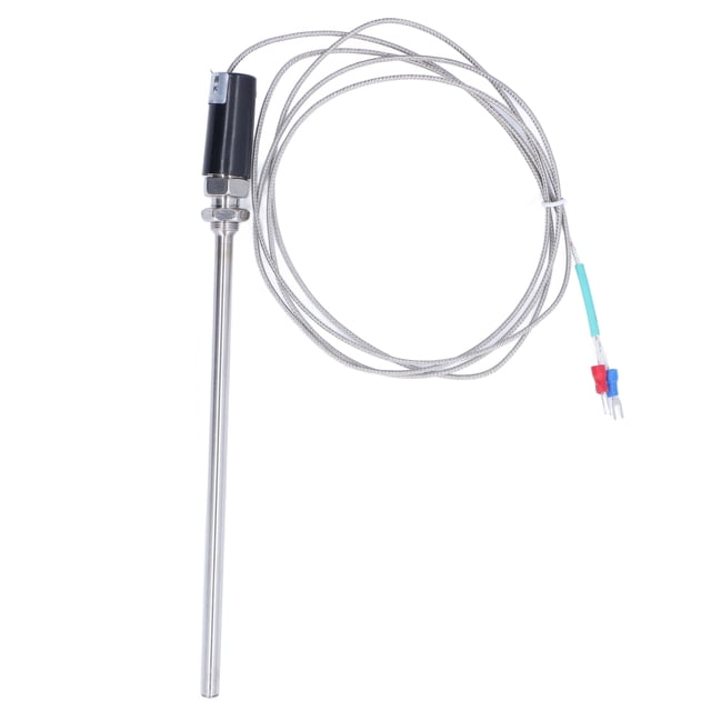 Shielded Wire Temperature Sensor, Firm Connection 200mm K Type Thermocouple 0-800 Degrees Celsius Withstand High Temperature Easy To Connect For Air Conditioning
