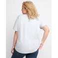 thumbnail image 3 of Hanes T-Shirt Short Sleeve Plus Sizes Originals Women Crewneck Tee  100% Cotton 2x-4x, 3 of 3