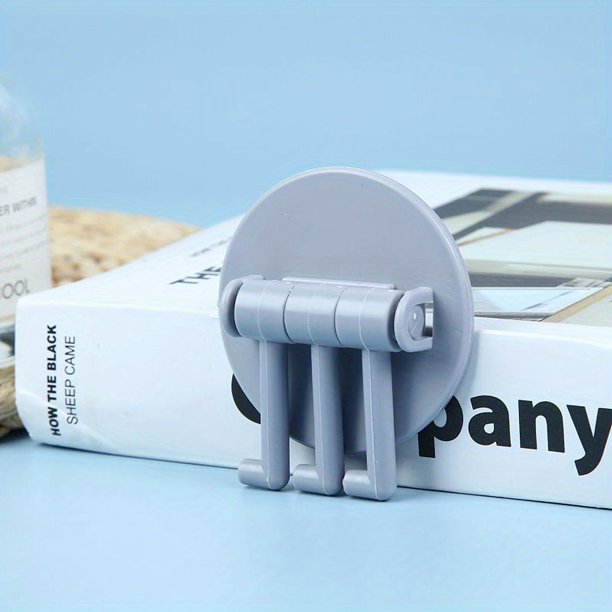 1pc Multifunctional Rotary Hook Kitchen Bathroom Wall Three Fork Hook Punch Free 3-branch Traceless Hanging