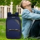thumbnail image 4 of Mochila Escolar de Lino Elegante, Diseño de Alta Capacidad, Correas Ajustables, Puerto de Carga Usb, Espalda Ventilada, Ideal para Viajes Al Aire Libre, Regalo para Estudiantes, 44 X 30 X 18 Cm., 4 of 7