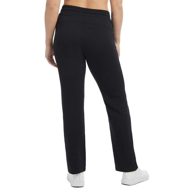 Danskin Women s High Waist Front Seam Straight Leg Scuba Active Pants Black S